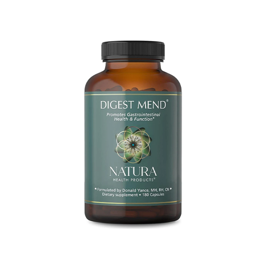 Natura Health Products Digest Mend Supplement - Encourages Healthy gastric microboime* - Featuring Deglycyrrhizinated Licorice (DGL), Aloe Vera, Marshmallow, Mastic Gum, & Chamomile (180 Capsules)