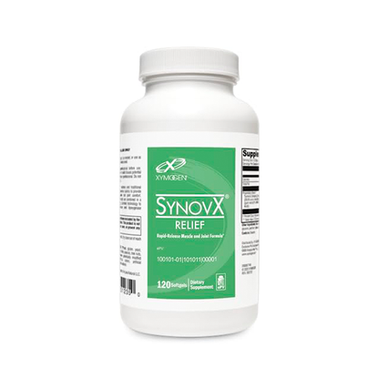 XYMOGEN SynovX Relief - Joint Support Supplement with Boswellia Serrata Extract + Turmeric - Muscle and Joint Relief Supplements - Vegan, Gluten Free and Non GMO (40 Softgels)