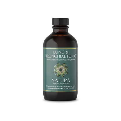 Natura Health Products Lung & Bronchial Tonic - Soothes and Tonifies The Respiratory System - Featuring Mullein Leaf Extract, Thyme, Fenugreek, Lobelia and Plantain (4 Fluid Ounces)