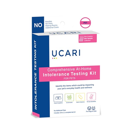 UCARI Pet Sensitivity Test | Screens for 750+ Intolerances | Food & Nutritional Analysis | Painless Home Test Hair Sample Method | Results in 48 Hours | Cats & Dogs