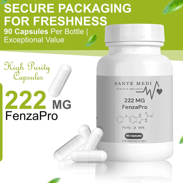 Sante Medi - FenzaPro 222 mg - >99% - 90 Caps- 3rd Party Tested