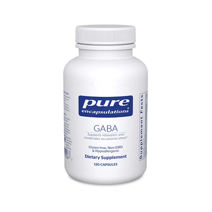Pure Encapsulations GABA - Supplement to Support Relaxation & Moderation of Occasional Stress - with Premium GABA Amino Acids - 120 Capsules