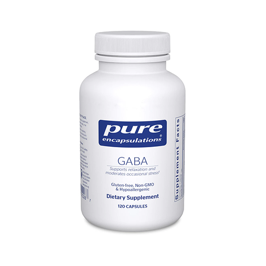 Pure Encapsulations GABA - Supplement to Support Relaxation & Moderation of Occasional Stress - with Premium GABA Amino Acids - 120 Capsules