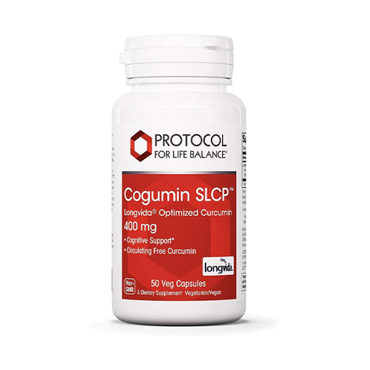 Protocol Cogumin SLCP 400mg Curcumin - Neurological Support* - with Curcuma Longa Extract - Cognitive Support Supplement* - Vegan-Friendly & Non-GMO - 50 Veg Capsules
