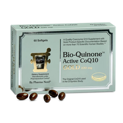 The Original CoQ10 from The Inventor of Q10 Supplements | High Absorption | Bio-Quinone Coenzyme Q10 100mg, Essential Antioxidant for Energy, Heart Health and Fertility Support, 60 Softgels