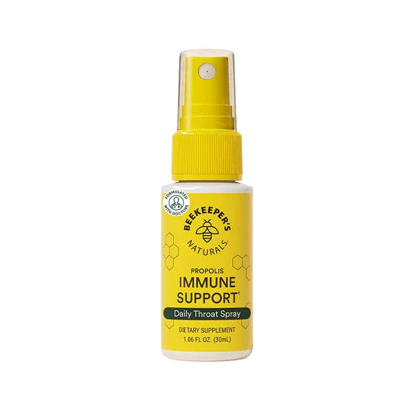 Propolis Throat Spray by Beekeeper's Naturals - 95% Bee Propolis Extract, Natural Immune Support & Sore Throat Relief - Antioxidants, Keto, Paleo, Gluten-Free (1.06 oz)(Pack of 1)