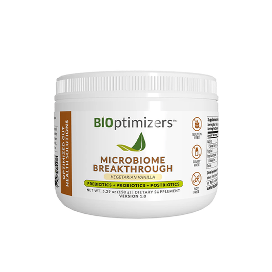 Microbiome Breakthrough Repair Powder - Vegetarian Vanilla - Contains Probiotics for Men and Women - Gas & Bloating Relief - GI Revive - Improves Gut Health - 30 Servings - 150g