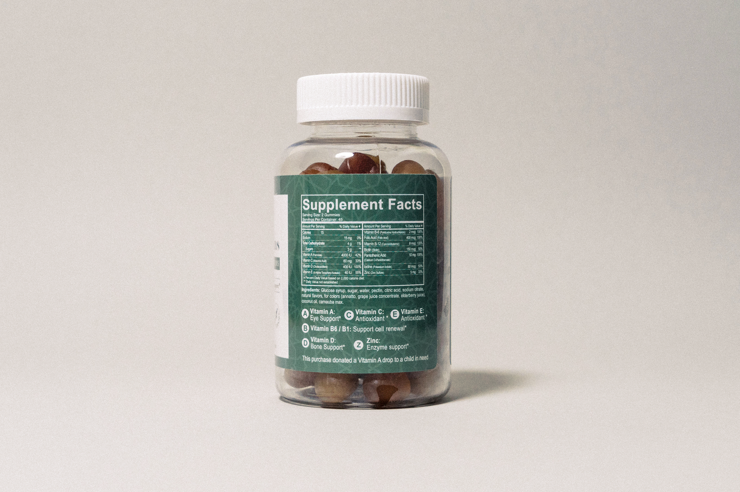 Adult Multivitamin Gummies - Complete Nutrition with Essential Vitamins - 90 Count