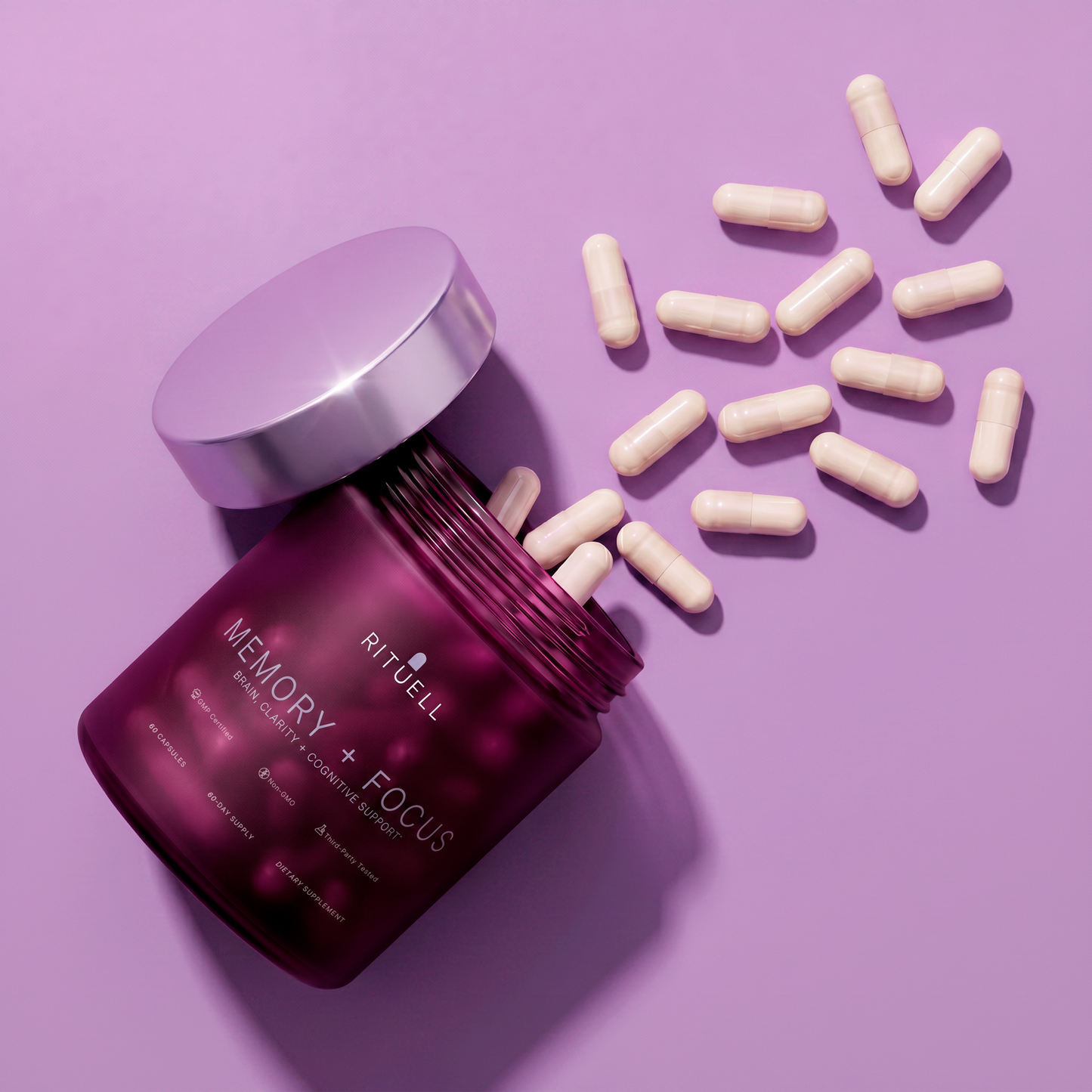 Rituell Memory + Focus – Brain, Clarity & Cognitive Support Supplement, 60 Capsules