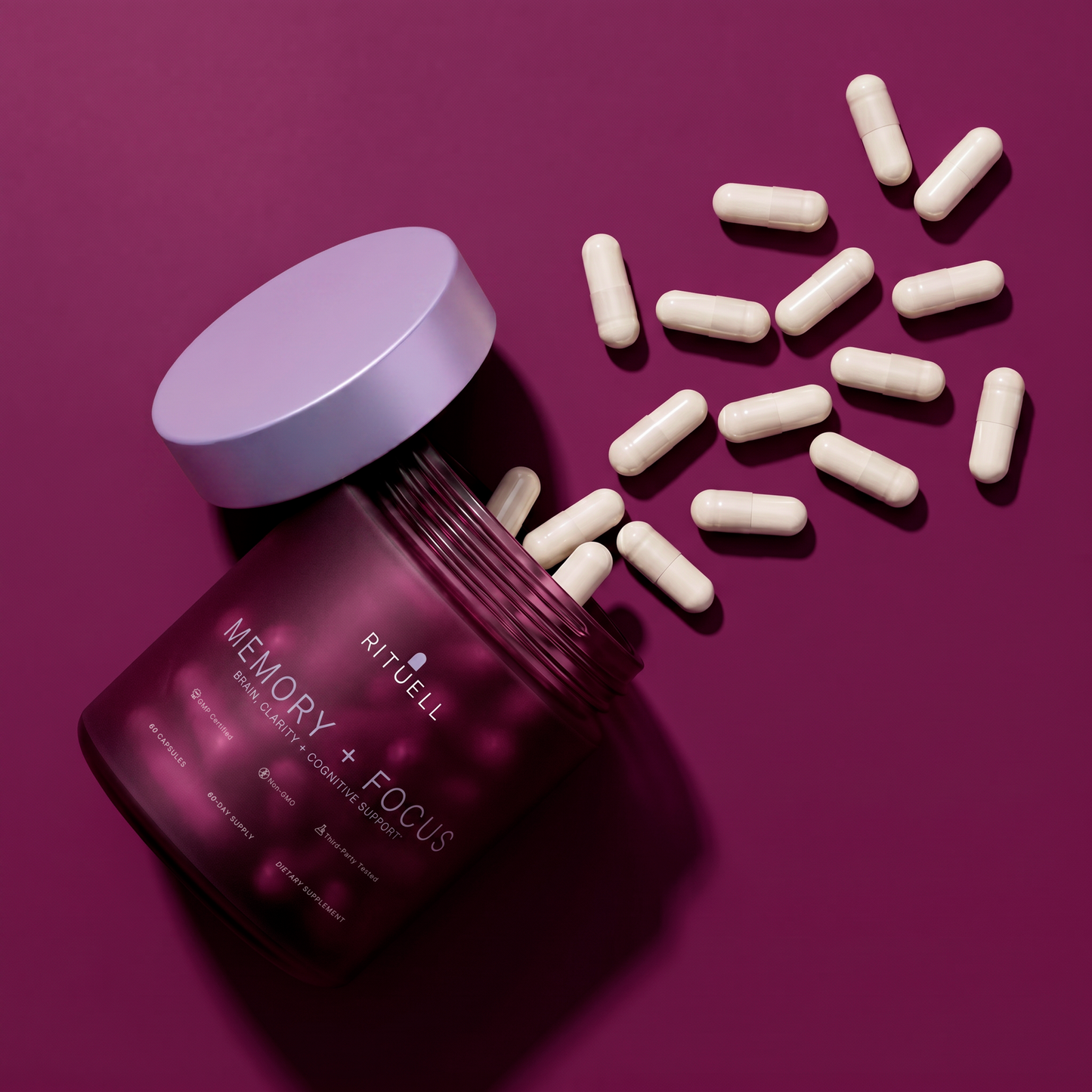 Rituell Memory + Focus – Brain, Clarity & Cognitive Support Supplement, 60 Capsules