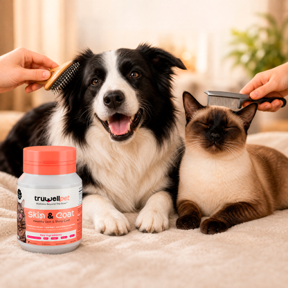 TruWell Pet Calm & Relax Soft Chews for Dogs & Cats — Stress & Anxiety Support with L-Theanine, Chamomile, Passionflower & Lemon Balm — Chicken Flavor, 60 Chews