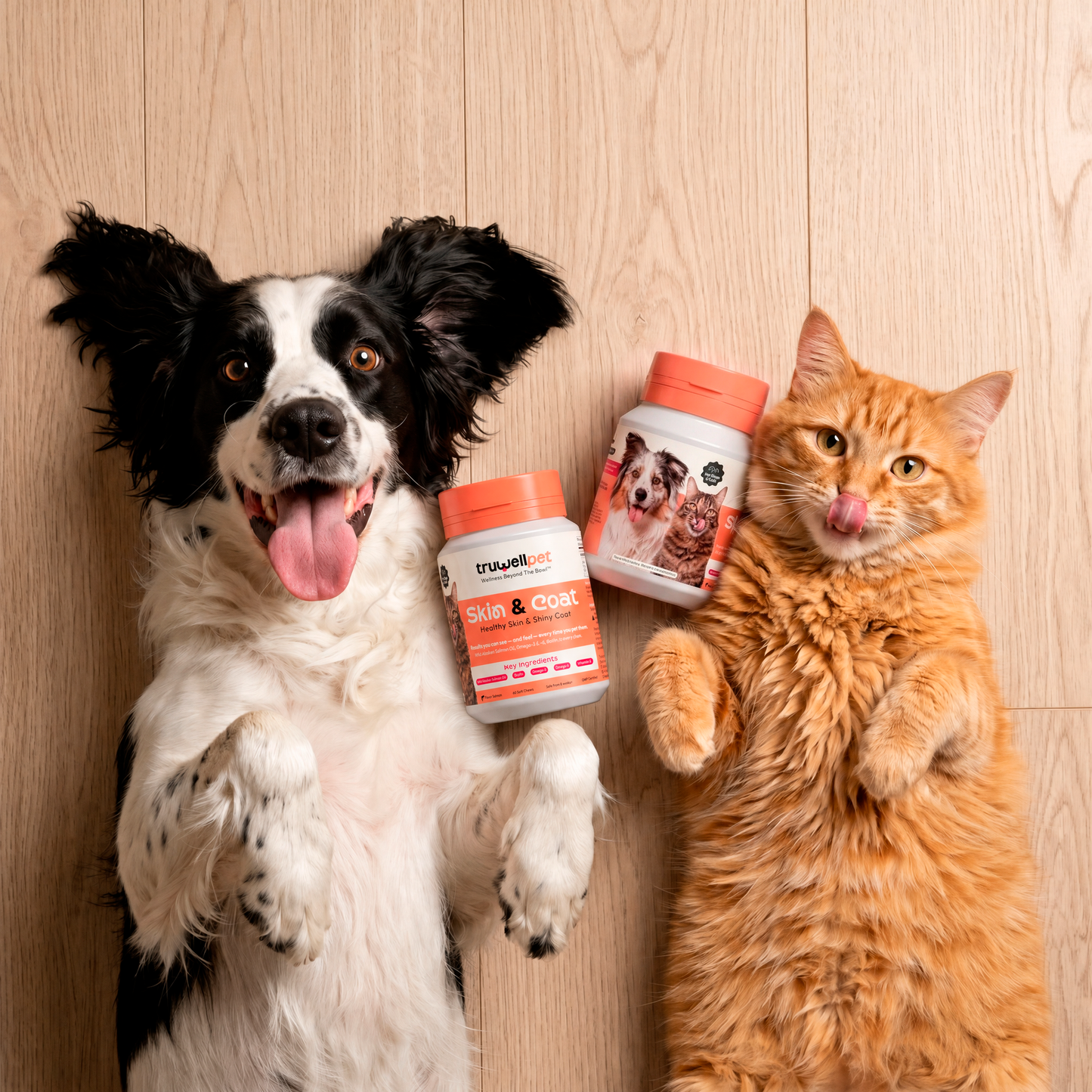 TruWell Pet Calm & Relax Soft Chews for Dogs & Cats — Stress & Anxiety Support with L-Theanine, Chamomile, Passionflower & Lemon Balm — Chicken Flavor, 60 Chews