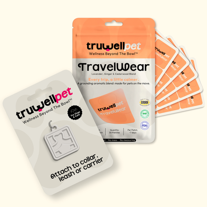 TruWell Pet Aromatherapy Locket for Dogs & Cats — Reusable Clip-On Patch Holder for TruWell Pet Wear Aroma Patches — Attaches to Collar, Leash or Carrier