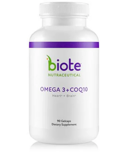 Biote Nutraceuticals - OMEGA 3 + CoQ10 - 90 gel caps