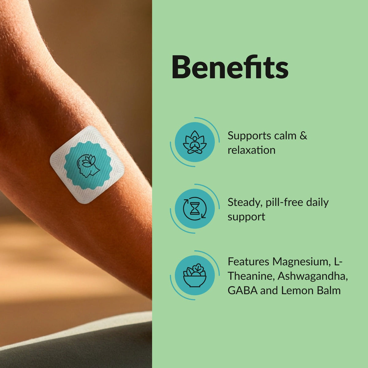 PatchAura Zen Mode Patch – Stress & Anxiety Support (30 Patches)