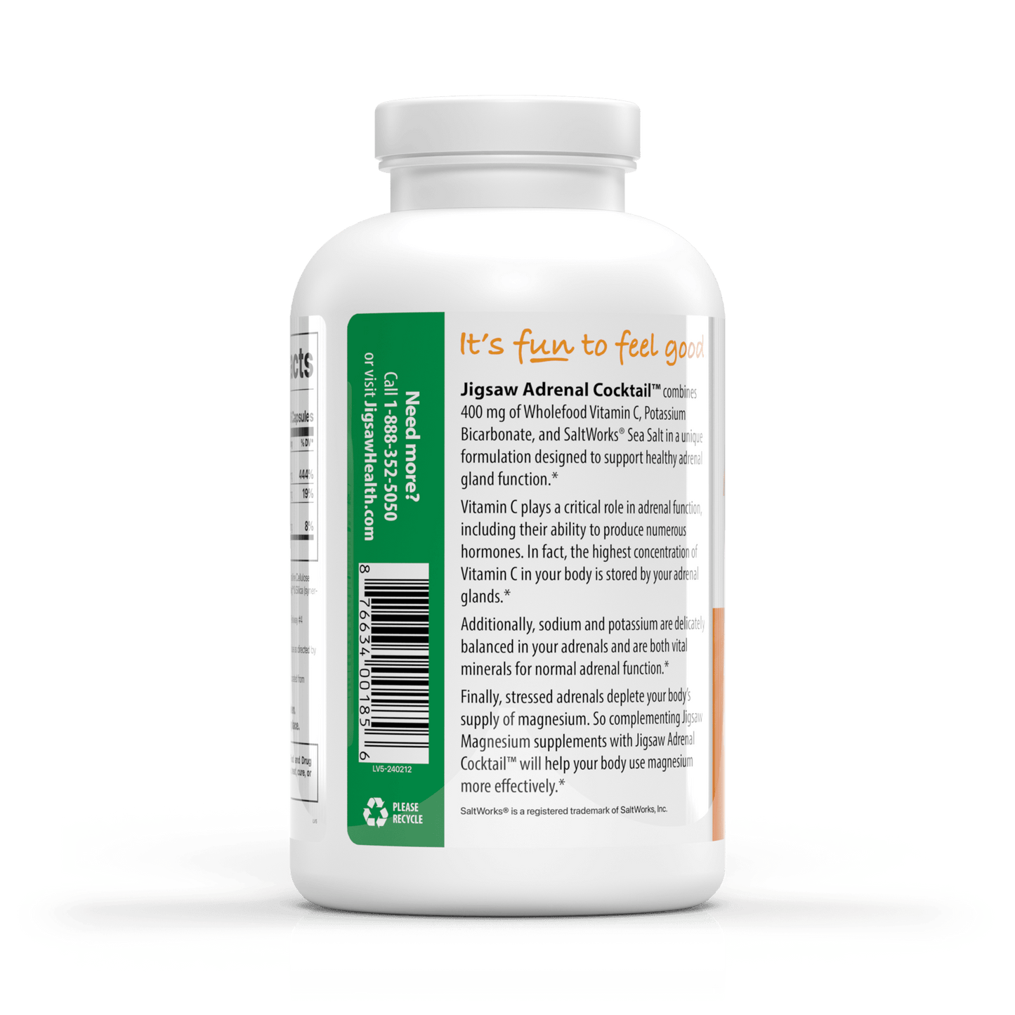 Jigsaw Adrenal Cocktail™ + Vitamine C alimentaire complète