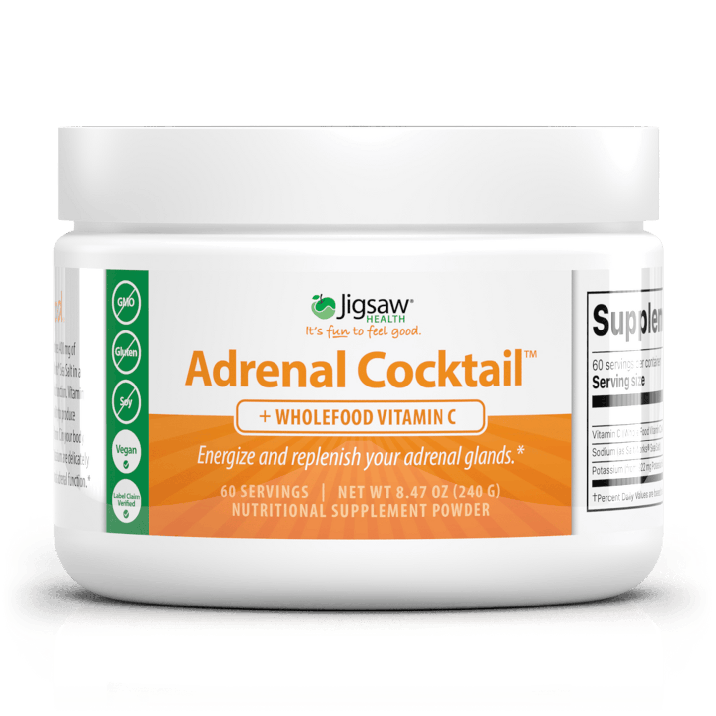Jigsaw Adrenal Cocktail™ + Vitamine C alimentaire complète