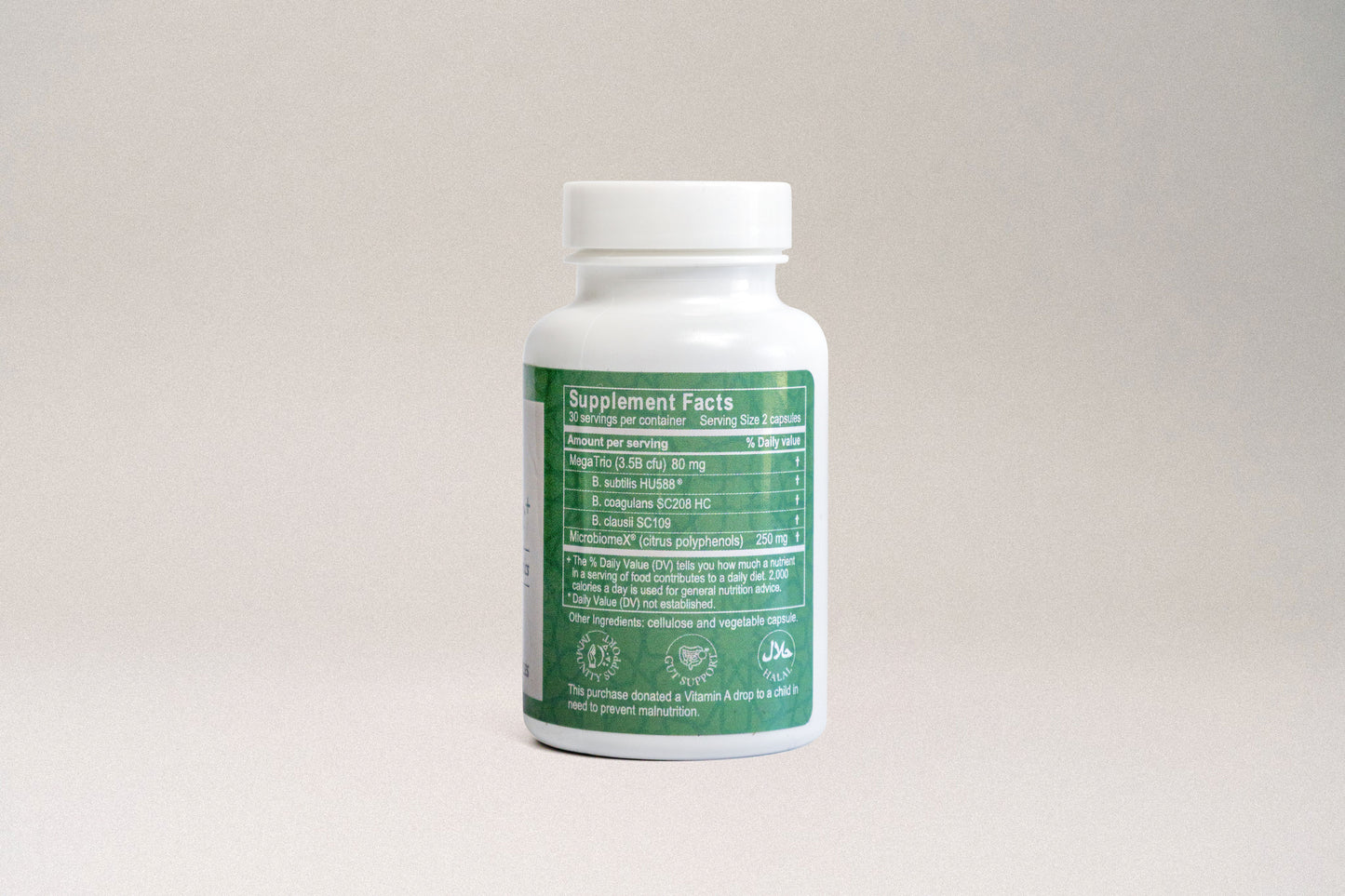 Synbiotic Plus - Probiotics + Prebiotics 3.5 Billion CFU Veggie Capsules - 60 Count | Salaam Nutritionals