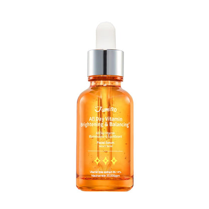 JUMISO All Day Vitamin Serum, Brightening & Balancing Facial Serum, Mother's Day, Gift, Vitamin C, A, B, D, E , Serum with Vitamin, Korean Skincare, Skin brightening, soothing, Vegan serum, Vitamin tree extract 86.14%, Niacinamide 20,000ppm