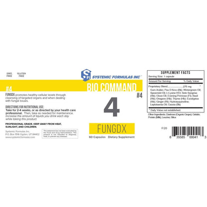 Systemic Formulas 4 FUNGDX - 60 Capsules