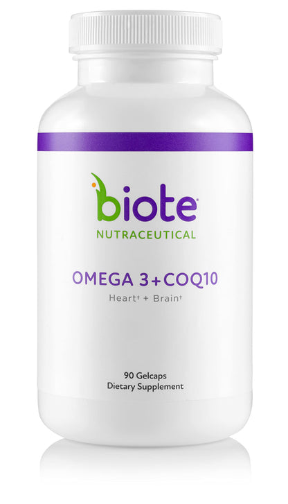 Biote Nutraceuticals - OMEGA 3 + CoQ10 - 90 gel caps