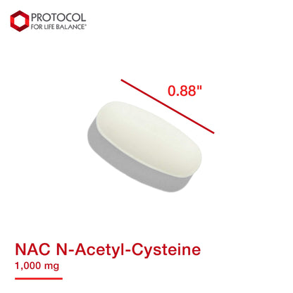 Protocol NAC 1,000mg - N-Acetyl-Cysteine Supplement - 120 Tablets