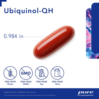 Pure Encapsulations Ubiquinol-QH 100 mg - 60 Softgel Capsules