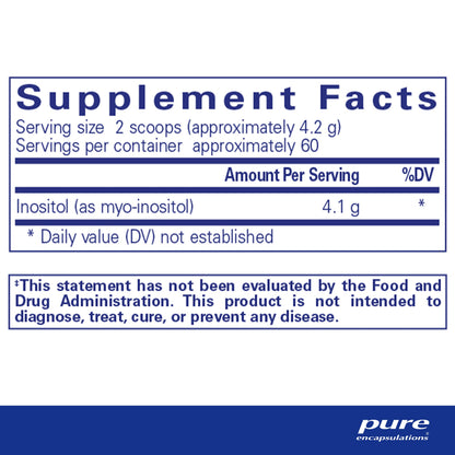 Pure Encapsulations Inositol (Powder) - 8.8 Ounces