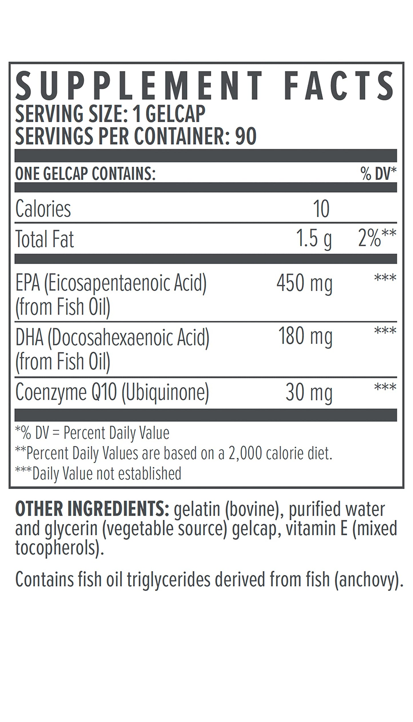 Biote Nutraceuticals - OMEGA 3 + CoQ10 - 90 gel caps