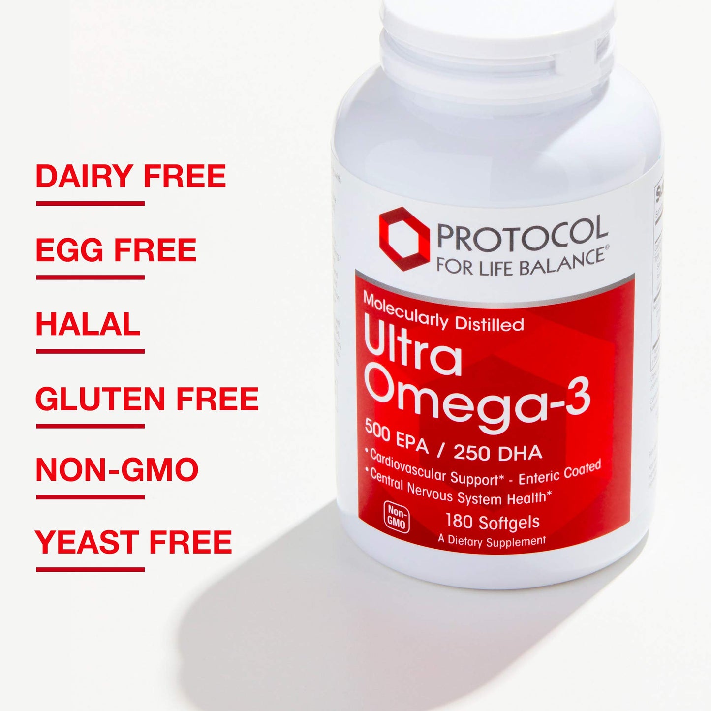 PROTOCOL FOR LIFE BALANCE - Ultra Omega-3 (500 EPA / 250 DHA) - 180 Softgels