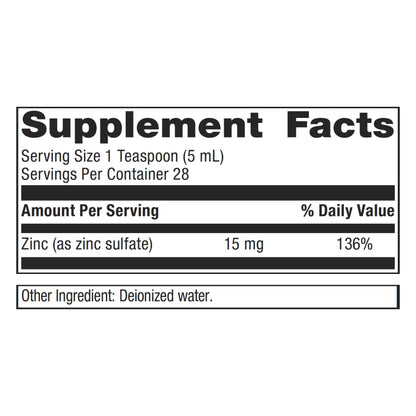 Metagenics Zinc Drink, 4.7 fl oz Liquid