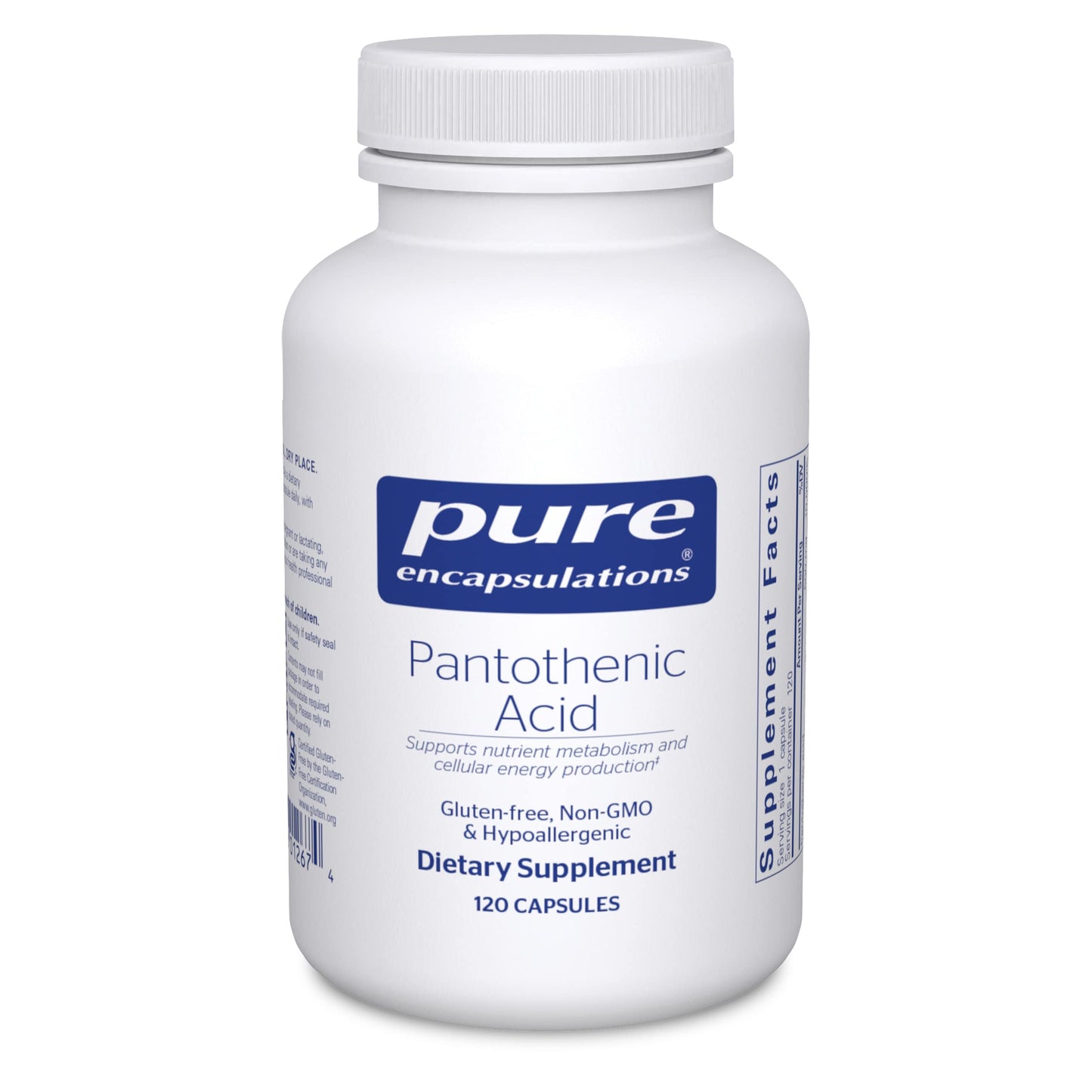 Pure Encapsulations Pantothenic Acid - 120 Capsules