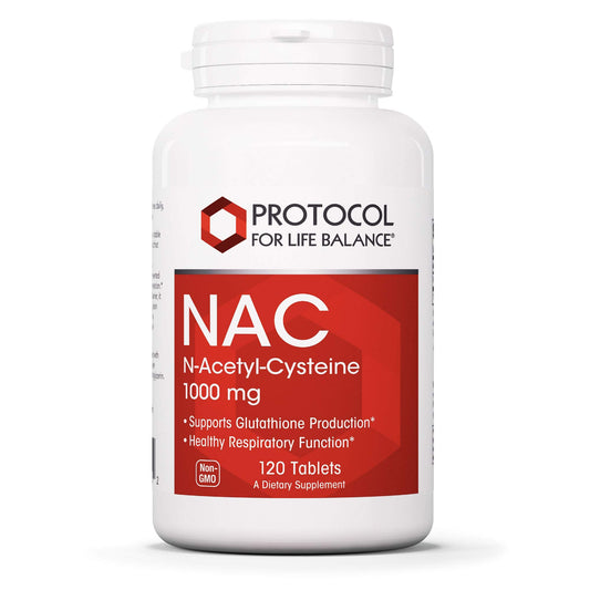 Protocol NAC 1,000mg - N-Acetyl-Cysteine Supplement - 120 Tablets