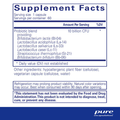 Pure Encapsulations Probiotic G.I. Shelf Stable Probiotic - 60 Capsules