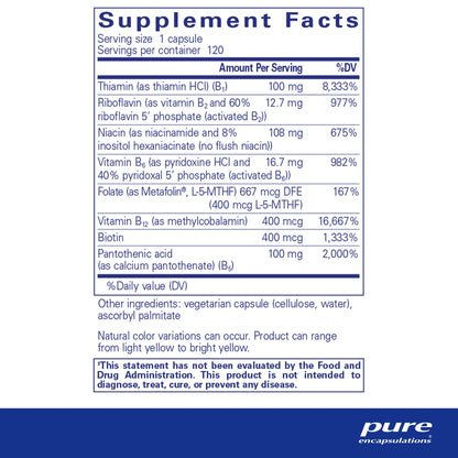Pure Encapsulations B-Complex Plus - 60 Count