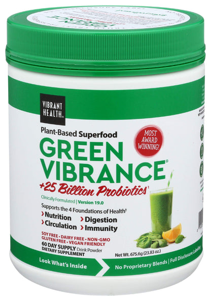 VIBRANT HEALTH Green Vibrance Powder, 23.28 OZ