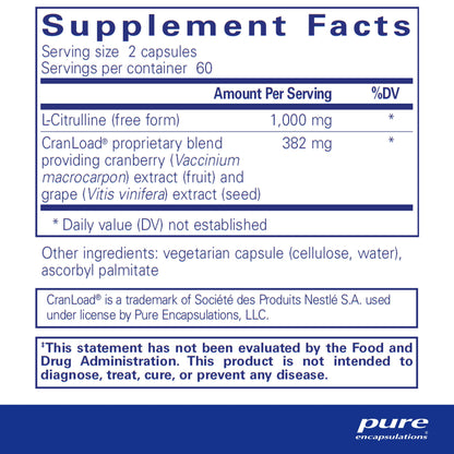 Pure Encapsulations Nitric Oxide Ultra - 120 Capsules