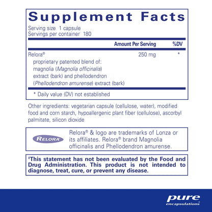 Pure Encapsulations Relora - 180 Capsules
